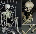Halloween Gift Skeleton Poseable Decor Prop Human Bones Horror Party Mini
