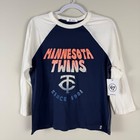 Nwt 47 Brand Womens Medium Minnesota Twins Baseball Mlb Raglan Shirt