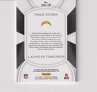 Phillip Rivers ladainian Tomlinson 2017 Panini Immaculate Coll   11 99  Du-19 