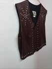 New Women   s 1849 Authentic Ranchwear Brown Snakeskin Show Vest Medium H-604