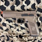 New Asg Cz P-09 Polymer Gas Blow Back Airsoft Pistol - Fde  50127 