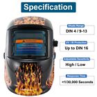 Pro Auto Darkening Welding Helmet Arc Tig Mig Grinding Welders Mask Solar 2 Lens