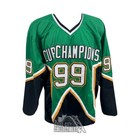 Dallas Stars 1998-99 Champs W  6 Hofers Autographed Custom Green Jersey - Bas