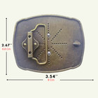 Western Belt Buckle Men Initial Letter Abcdjrm To Z Rodeo Cowboy American Flag