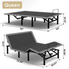 Queen Adjustable Bed Frame W massage  Usb-a c  Led Light  Wireless Remote