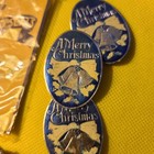 Lot Of 13 Vintage Christmas Embossed Foil Stickers Nos 1 