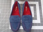 Womans White Mountain Blue Leather Shoes Size 8m New W o Box