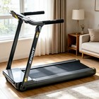 Folding Treadmill 3 5hp Portable Treadmill Running Exercise Machine For Home Gym