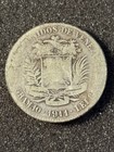 1911 2 Bolivares Coin Venezuela Two Bolivares  835 Silver Coin Worn Circulated 