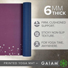 Premium 6mm Printed Yoga Mat Extra Thick Non Slip Exercise Fitness Pad Workout