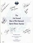 Jsa Don James Plus 6 More 1993 Run To Win Outreach Program Autographed Signed