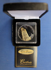 2017 1oz Silver Gilded Landmarks   2 Coin   Golden Enigma  In Case With Coa