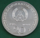 A s s Gdr 20 Mark Commemorative Coin Ernst Moritz Arndt Silver 1985 J  1605 Bu Uncirculated L