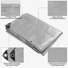 Super Heavy Duty Poly Tarp 18 Mil Waterproof Tarpaulin For Roof  Patio  Boat