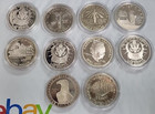 Lot Of 10 United States Modern 90  Silver  1 One Dollar Commemoratives S163