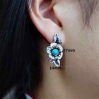 Dandelion 925 Silver Ear Hook Drop Earrings Stud Wish Women Fashion Jewelry Gift