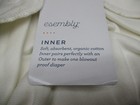 Esembly Inner Fitted Cloth Diaper White Organic Cotton Size 2 Large 18-35 Lbs
