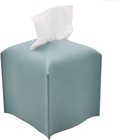 Tissue Box Cover  Square Decorative Pu Leather Tissue Box Holder