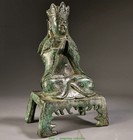 7 8 tibet Buddhism Bronze Kwan-yin Guan Yin Boddhisattva Goddess Buddha Statue