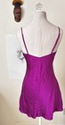 Victoria s Secret Vintage Pink Label 100  Silk Fushia Pink Mini Slip Dress Small