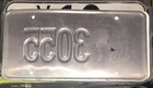 Indiana Sheriff police Obsolete Embossed  License Plate    I  