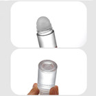 2 Pcs 50ml Clear Glass Roll On Bottles Empty Roller Bottles Refillable Rollerbal