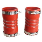 4 x 8  Reinforced Straight Hump Coupler Hose With Clamps For Turbo