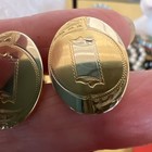 Vtg Gold Filled Cuff Links Correct Quality 2 Tone Etched No Mono Stunning