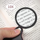 Teoyall 10x Small Magnifying Glass  2 Pcs Mini Pocket Magnifier Folding 2 