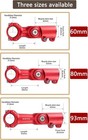 Cysky Adjustable Bike Stem 31 8 Handlebar  0-90 Degree 93mm  Red 