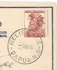1953 Papua   New Guinea Postal Stationery Letter Card     Relief No  6 Cancel