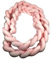 Soft Pink Knot Cushion Pillow For Baby Safety   Nursery Decor