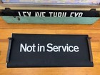 Ny Nyc Subway Roll Sign R27 Large Not In Service Special Shuttle Nycta Transit