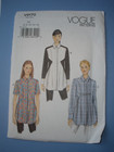 Vogue 9170 Misses  Button Front Blouse Tunic Top Sewing Pattern Sz 6 -14   Uncut