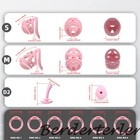 2026 New Male Chastity Cage Lock With 6 Ring Lock Resin For Men Breathable Ring 