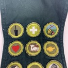 Vintage 1950s Boy Scout Merit Badge Sash - 20 Vintage Bsa Patches