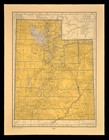 Ca 1938 Utah Railroad Map Depot Towns Up Rr Historic Old Original Atlas Map