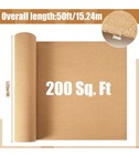 200 Sq  Ft  Cork Roll Cork Mat Roll 48 X 600 Inch Cork Underlayment Roll 3mm
