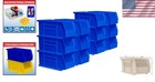 Versatile 12-pack Storage Bins  Stackable Design For Garage  Pantry   Craft Use