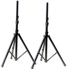 2 Pack Mr Dj Ss350b Universal Heavy-duty Folding Tripod Speaker Stand