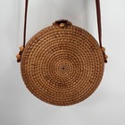 Crossbody Bag Round Woven Rattan Straw Purse Bohemian Summer Beach Small