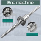 Sfu1605 Ball Screw 250-2000mm Ballscrew bk bf12 nut Housing 6 35 10mm Coupler