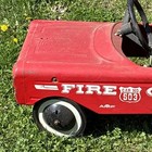 Vintage Amf Firetruck Fire Chief   s Car Pedal Car  503 Onley Illinois Rare