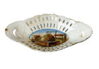 San Marcial   New Mexico Nm Souvenir Oven Antique Painted China Dish Plate