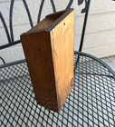 Vintage Wooden Spice Or Trinket Box Antique 4 Drawer  Brass Pulls Lovely Patina
