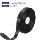 100 Yards Black Satin Ribbon 3 4 Inch Single Face For Gift Wrapping
