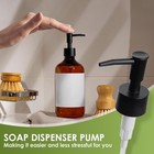 4 Pcs Shampoo Lotion Soap Pumps  Kitchen Sink Dispenser Pump  Pump Black 