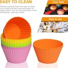 Jumbo Silicone Baking Cups Cupcake Liners Muffin Cups Cake Molds Large