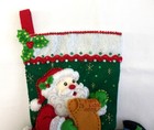 Bucilla 18  Santa s List Felt Applique Christmas Stocking  86360 - Finished  1