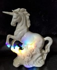 Vintage Omc Otagiri Glossy White Uncorn Figurine Statue - Japan - Porcelain -euc